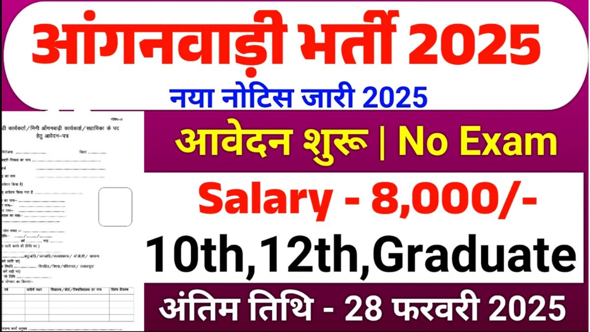 Anganwadi Recruitment 2025